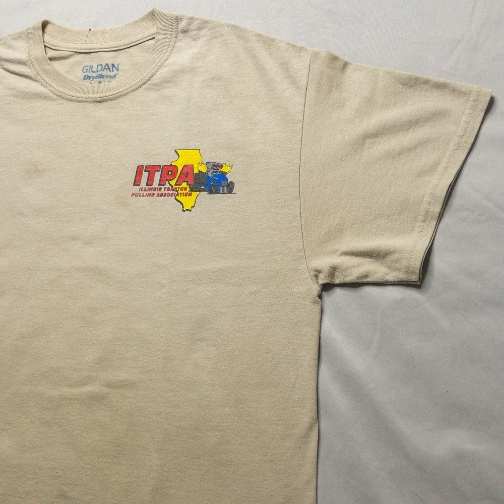 Vintage Y2k ITPA Tractor Pulling Shirt M Race Car Graphic Illinois Event Tee - Picture 3 of 10